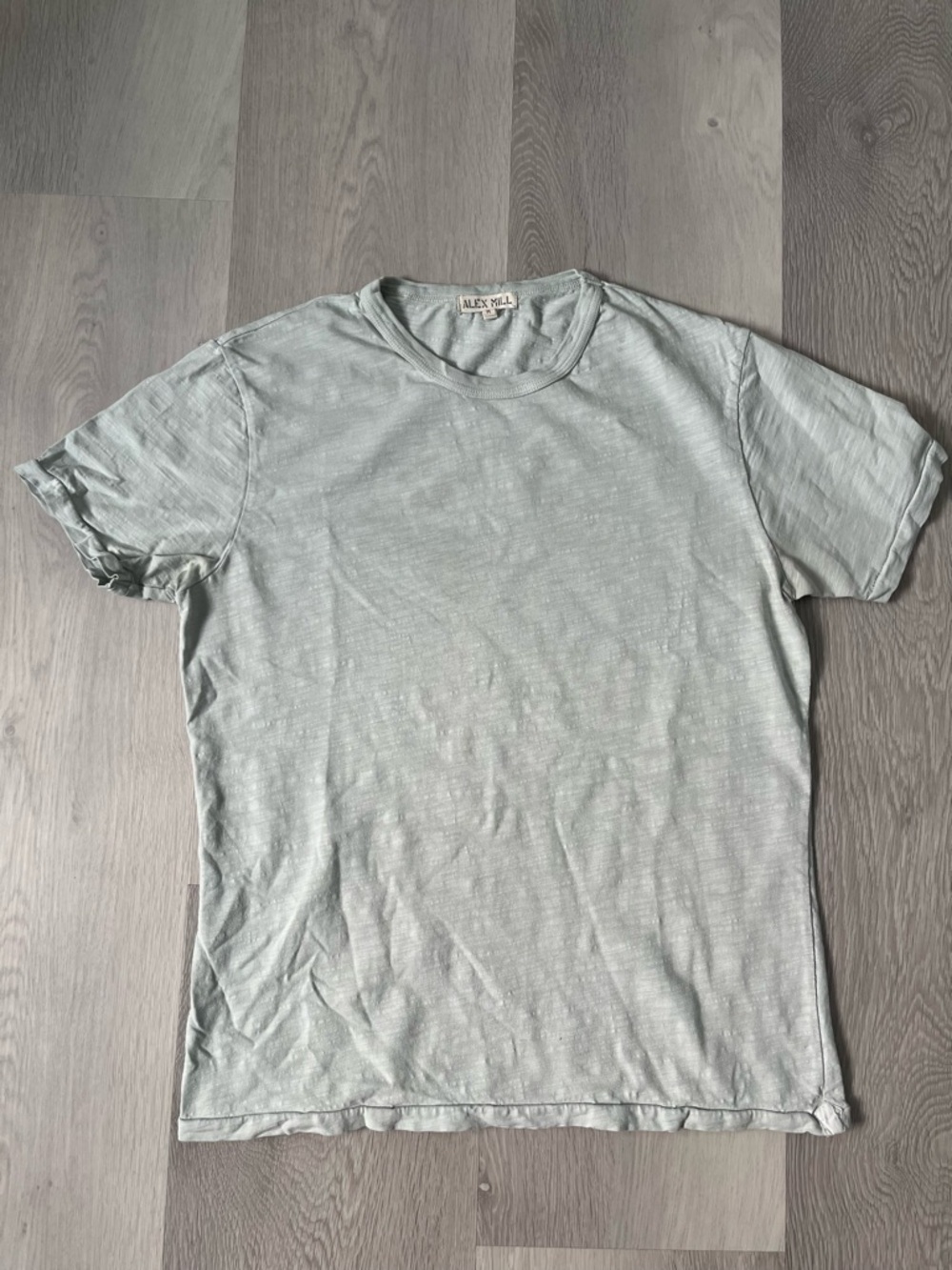 ALEX MILL T SHIRT GREEN SHORT SLEEVE CREW NECK COTTON PULLOVER MENS MEDIUM